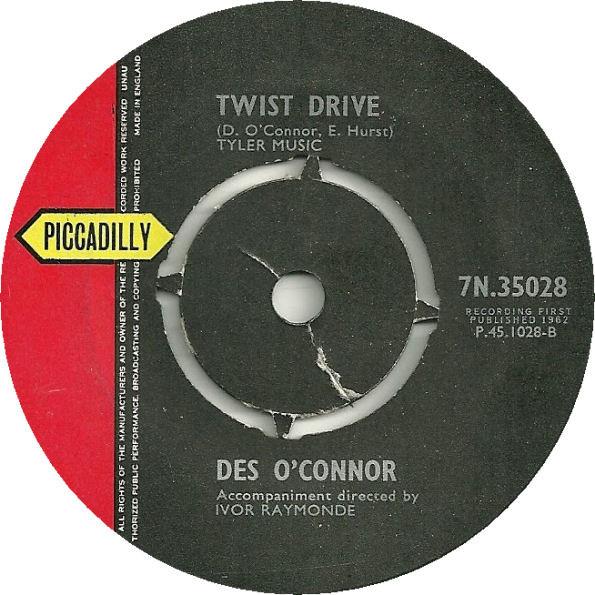 

7inch Record DES O CONNOR - Thin Chow Min 7535028 Piccadilly 1962 UK Pop Used
