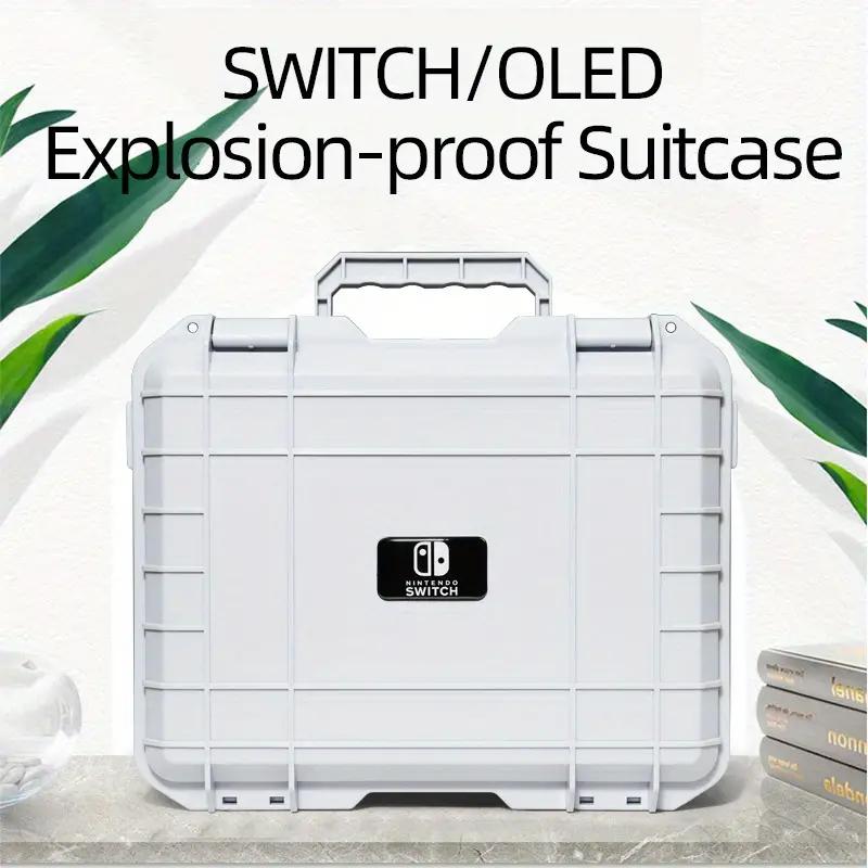 For NS Explosion-Proof Suitcase Hard EVA Storage Bag For Nintendo Switch OLED Console Waterproof Box Shoulder Bag