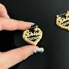 Name Bamboo Hoop Earrings Customized 18K Gold Plated Name Hoops Stainless Steel Jewelry Personalized Gifts