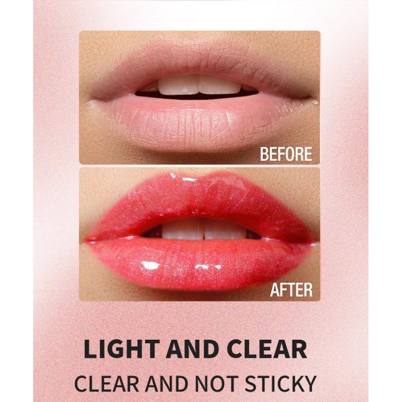 FAFAMOON Pearlescent Lip Gloss Rotary Pen Easy To Color Soft Brush Glitter Lip Gloss Dudu Lip Pearlescent Lip Glaze Explosion