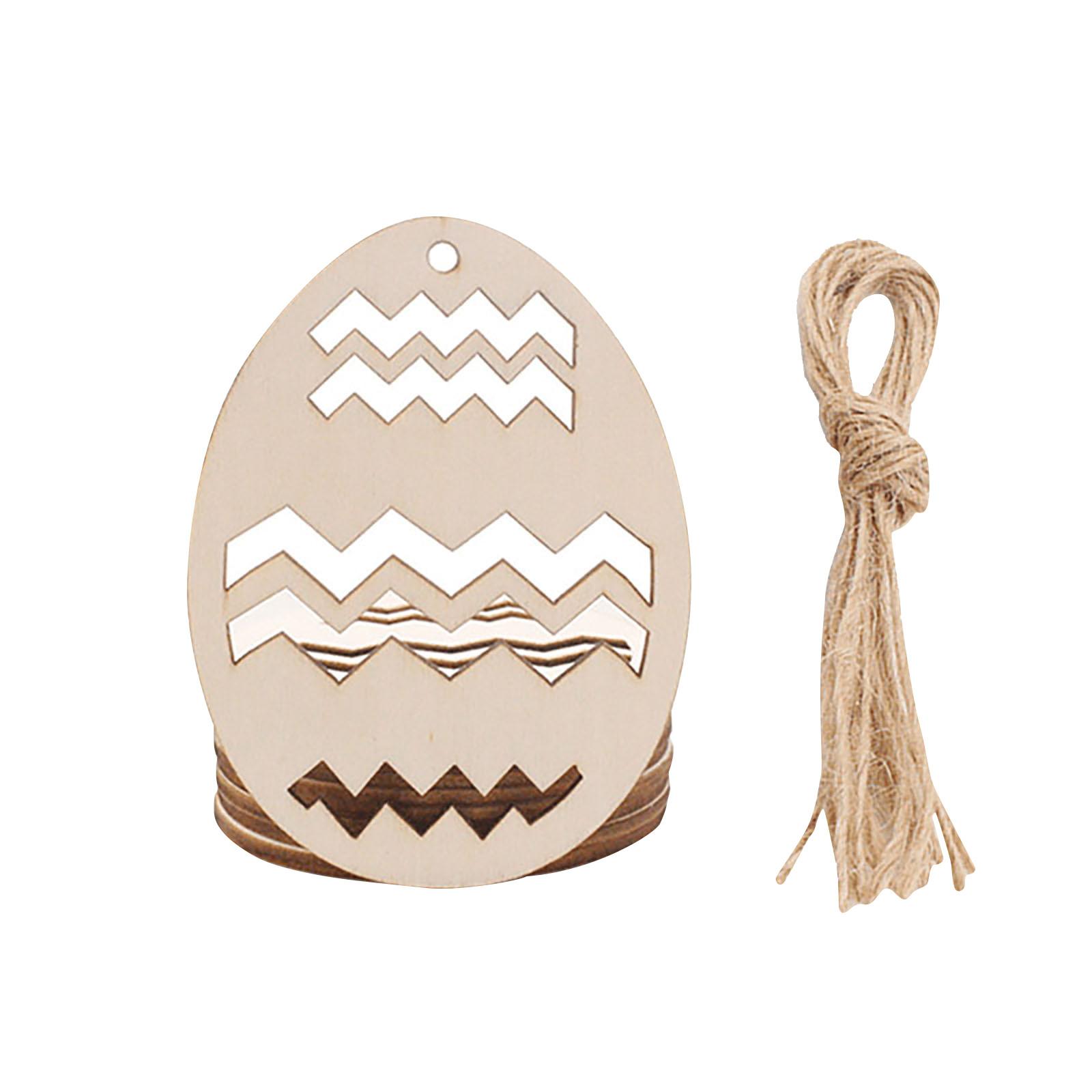 

Easter Party Creative Decoration DIY Handmade Bunny Wooden Pendant