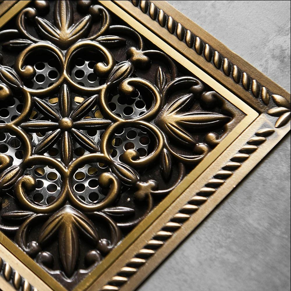 Shower Drain 15*15cm Super Bigger Floor Drain Bathroom Building Material Square Water Drain Bathroom Accessories