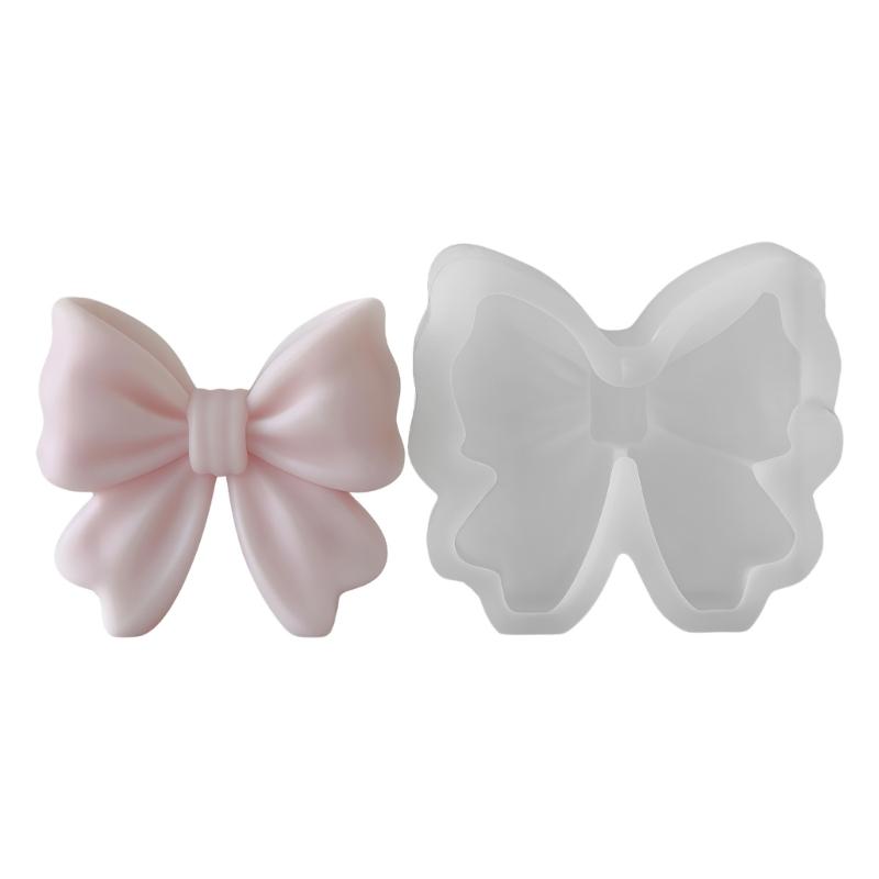 

Butterfly Bowknot Silicone Mould Food Grade Silicone Tenperature Resistant For Making Candle Soap Chocolate Baking Molds