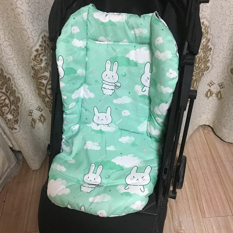 Multi-Color Rainbow Cotton Stroller & High Chair Cushion Pad