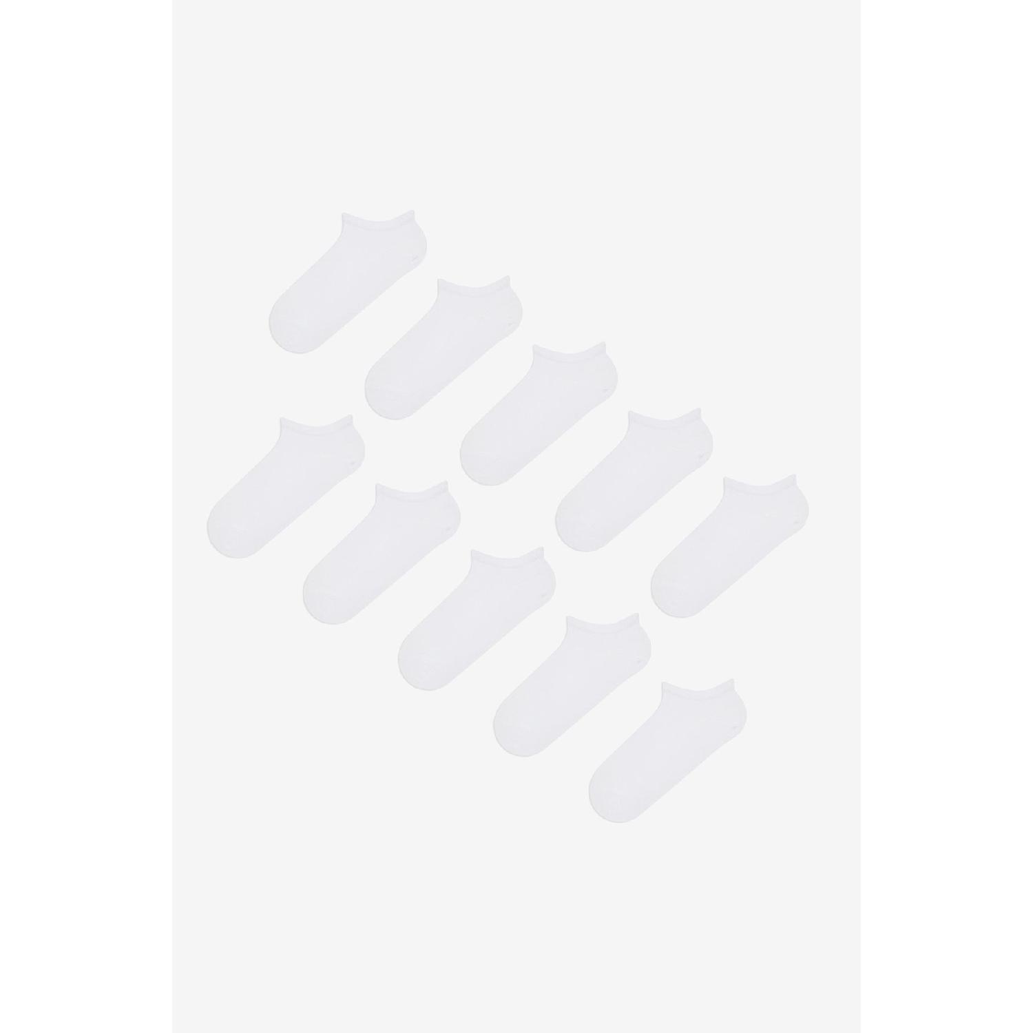

Basic White 10 Booties Socks Tek Ebat білий
