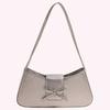 Women Small Underarm Bag PU Leather Fashion Shoulder Purse Solid Color Travel Underarm Handbag Girls Outdoor Daily Bag