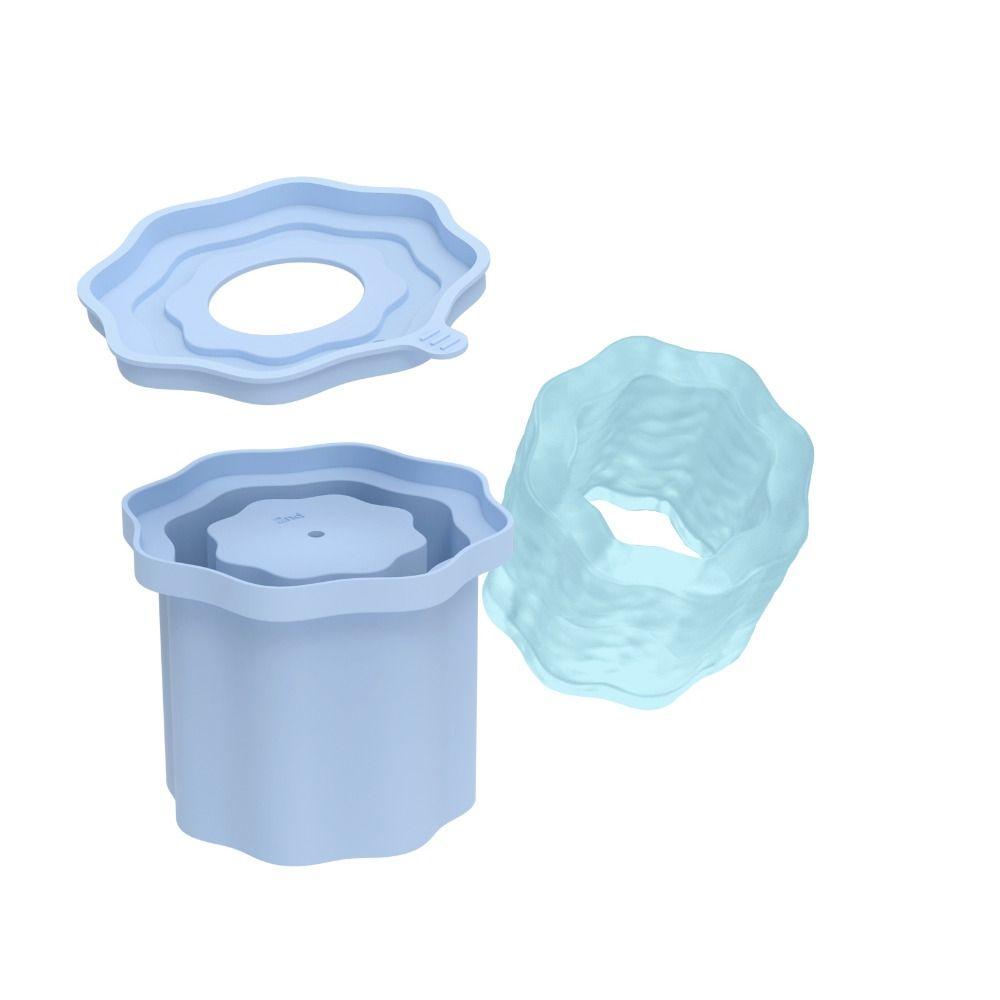 Silicone Silicone Ice Molds with Lid Ice Cube Maker Mold for Stanley Cup 20-40oz