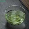 Japanese-Style Matcha Bowl | High Borosilicate Glass Bowl with Spout - Transparent Hammered Texture for Matcha Preparation