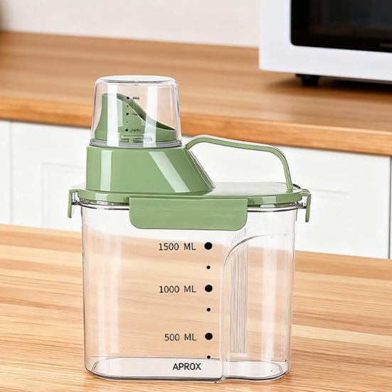 Reis-Aufbewahrungsbehälter Luftdichter Müsli-Spender mit ausgießbarem Ausguss und Messbecher-Deckel Kunststoff Vorratskammer Küchen-Organisation Behälter für Trockennahrung Mehl