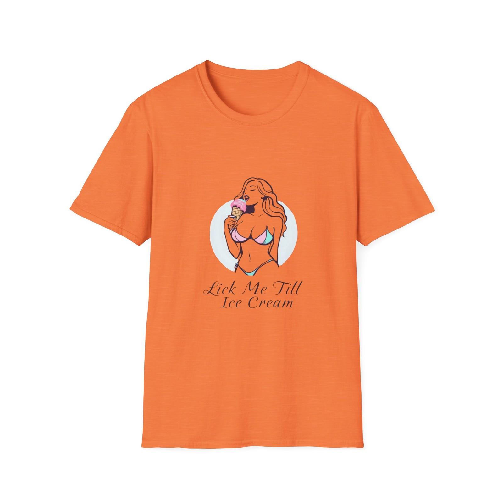Sexy Ice Cream Lover T-Shirt, Cute Summer Tee, Gift for Friends, Naughty Fun S