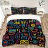 3pcs Abstract Patterns Soft Comfortable Bedding set, For Bedroom, Guest Room And Dorm, All - Season Use, High-Definition Printing152