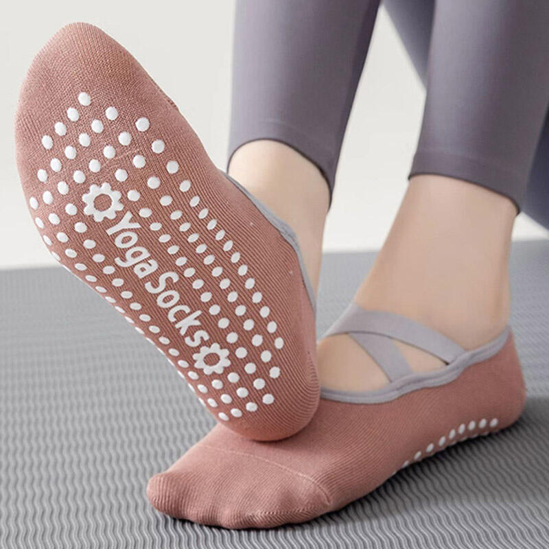 Non-Slip Yoga Slippers Pilates Anti-Slip Socks DD-12526 Purple