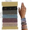 20 PCS Boho Hair Ties, Bracelets Hair Ties for Thick or Thin Hair, 4 Styles Boho Ties for Ponytail Holders, 2.36’’ Hair Ties No-Damage