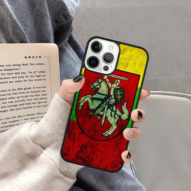 Lithuania Flag Phone Case Cover for iPhone 17 Air 16 16e 15 13 14 11 12 Pro Max Plus Coque Fundas Shell