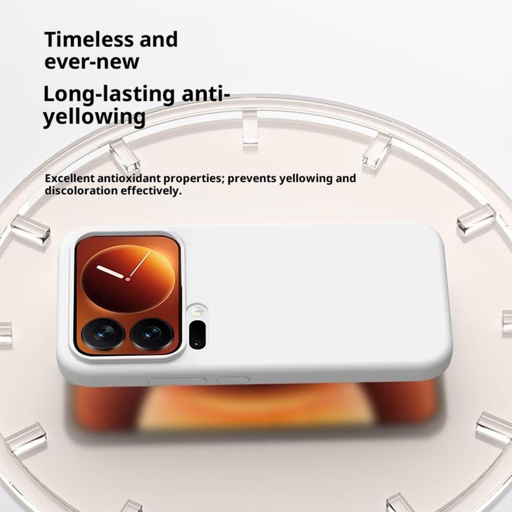 For Xiaomi 17 Case Skin-Friendly Liquid Silicone + PC Phone Cover