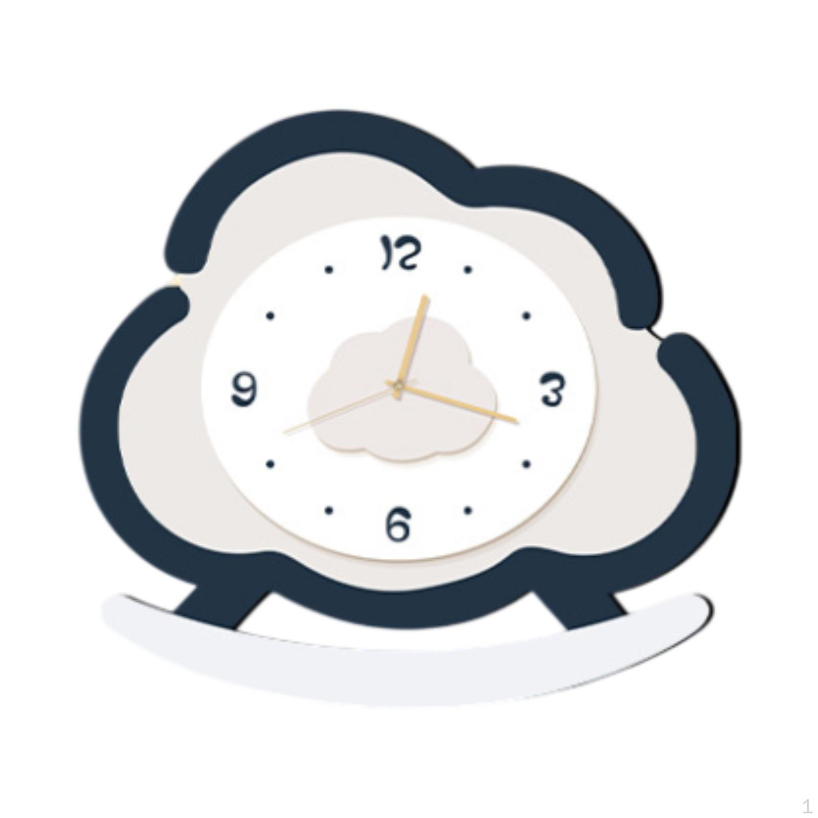 

Bedside Desk, Clock Table Home Decor Modern Cloud Figure Tabletop Ornament for Nursery,