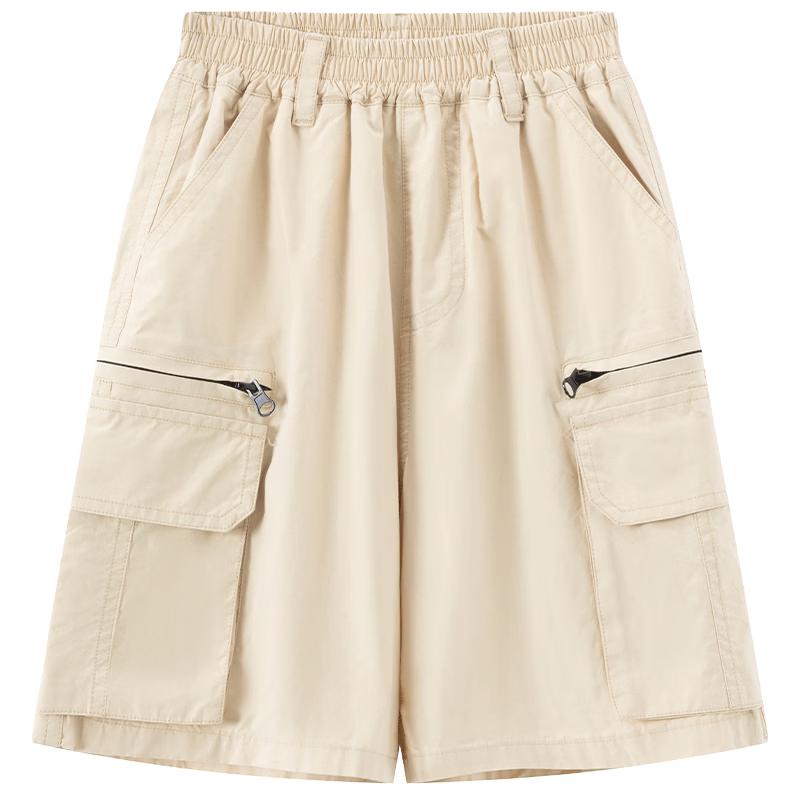 Boys Cotton Cargo Casual Mid-Length Shorts 110 хаки