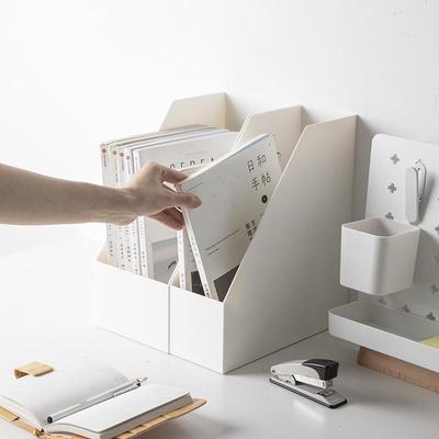 Japanese A4 File Holder & Organizer with Slanted Bookends