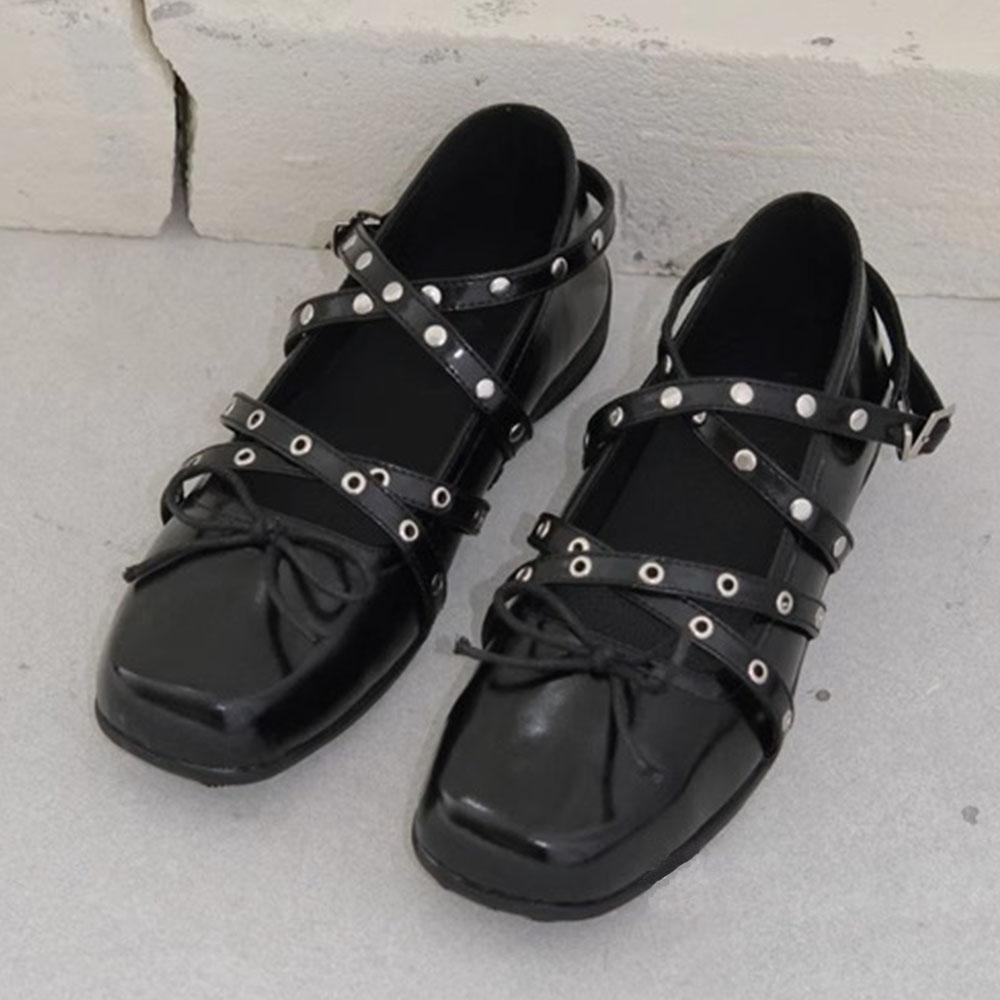 

Туфли Мэри Джейн с красным бантом и перекрестными ремешками на низком каблуке с пряжками на ремне в стиле ретро, удобные повседневные туфли для ходьбы, туфли-лодочки 40