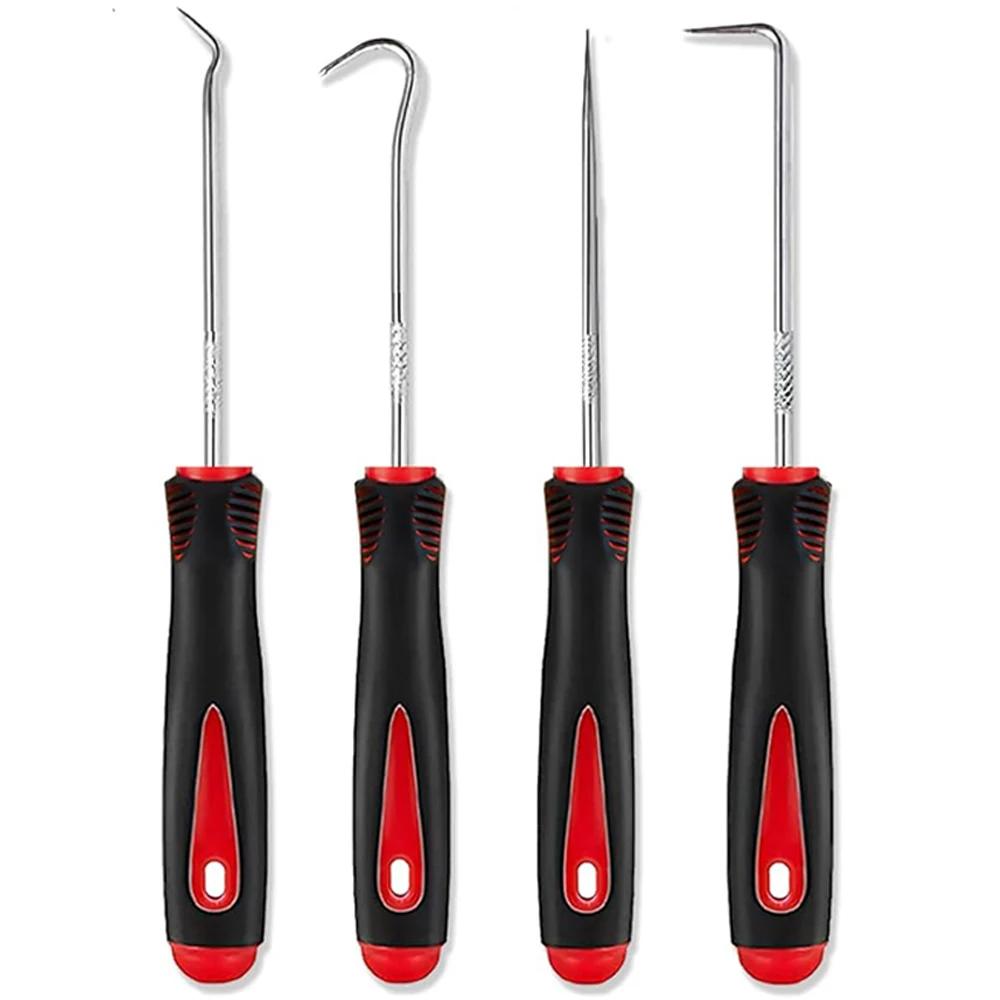 4Pcs Car Oil Seal Screwdrivers Set Car Auto Oil Seal O-Ring Seal Gasket Pick Puller Remover Pick Hooks Tools Car Repair Tools