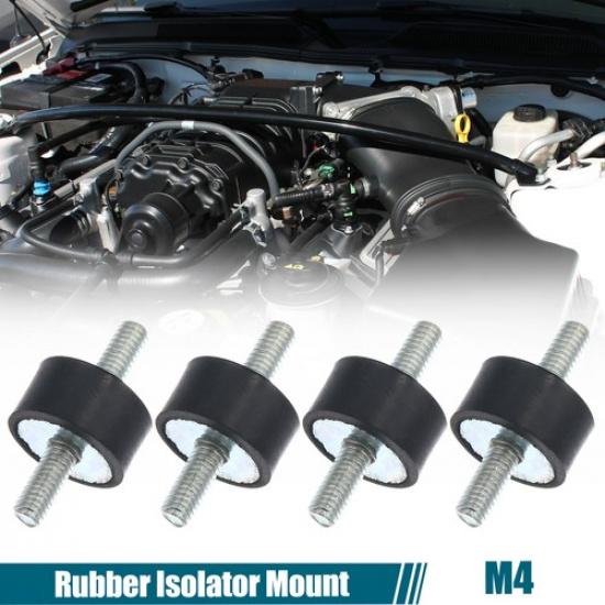 4pcs M4 Car Anti Vibration Rubber Isolator Damper 15x8mm Shock Absorb Mount