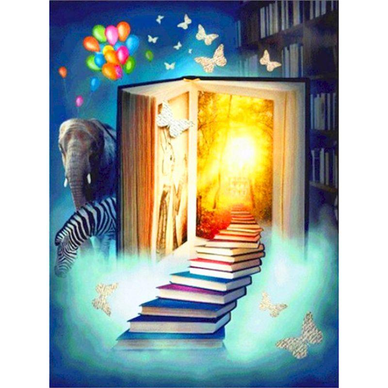 5D Diamond Painting Full Round Book Diy Mosaic Landscape Cross Stitch Diamond Embroidery Painting Kits Home Decor