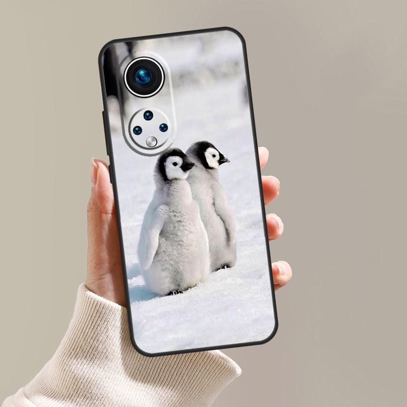 Penguin Snow Arctic Cute Animal Case For Honor Magic 5 6 7 8 Pro 200 400 Lite 50 70 90 Win RT X8c X8b X9a X9b X9c X9d Cover