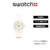 Swatch Wristwatch 34mm White Bishop SO28W106-S140 Classic Casual Simple
