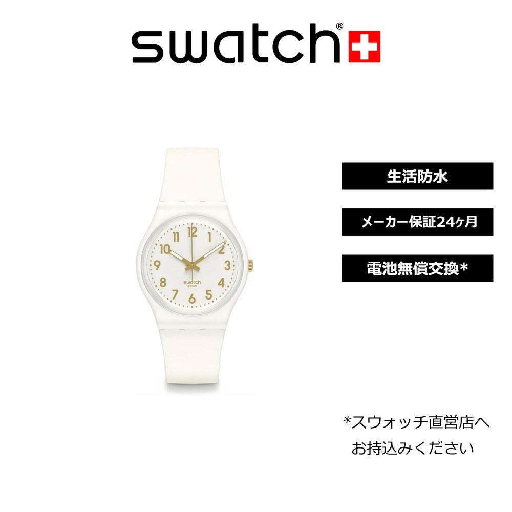 Swatch Wristwatch 34mm White Bishop SO28W106-S140 Classic Casual Simple