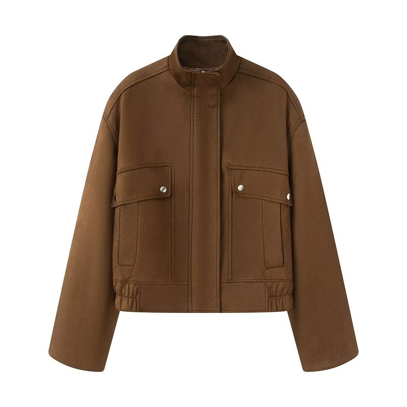 

Araltay Новое поступление Мода Ветер Внешняя торговля Женская одежда Мода Ретро Олений вельвет Нарядная Повседневная Куртка-локомотив Brown L