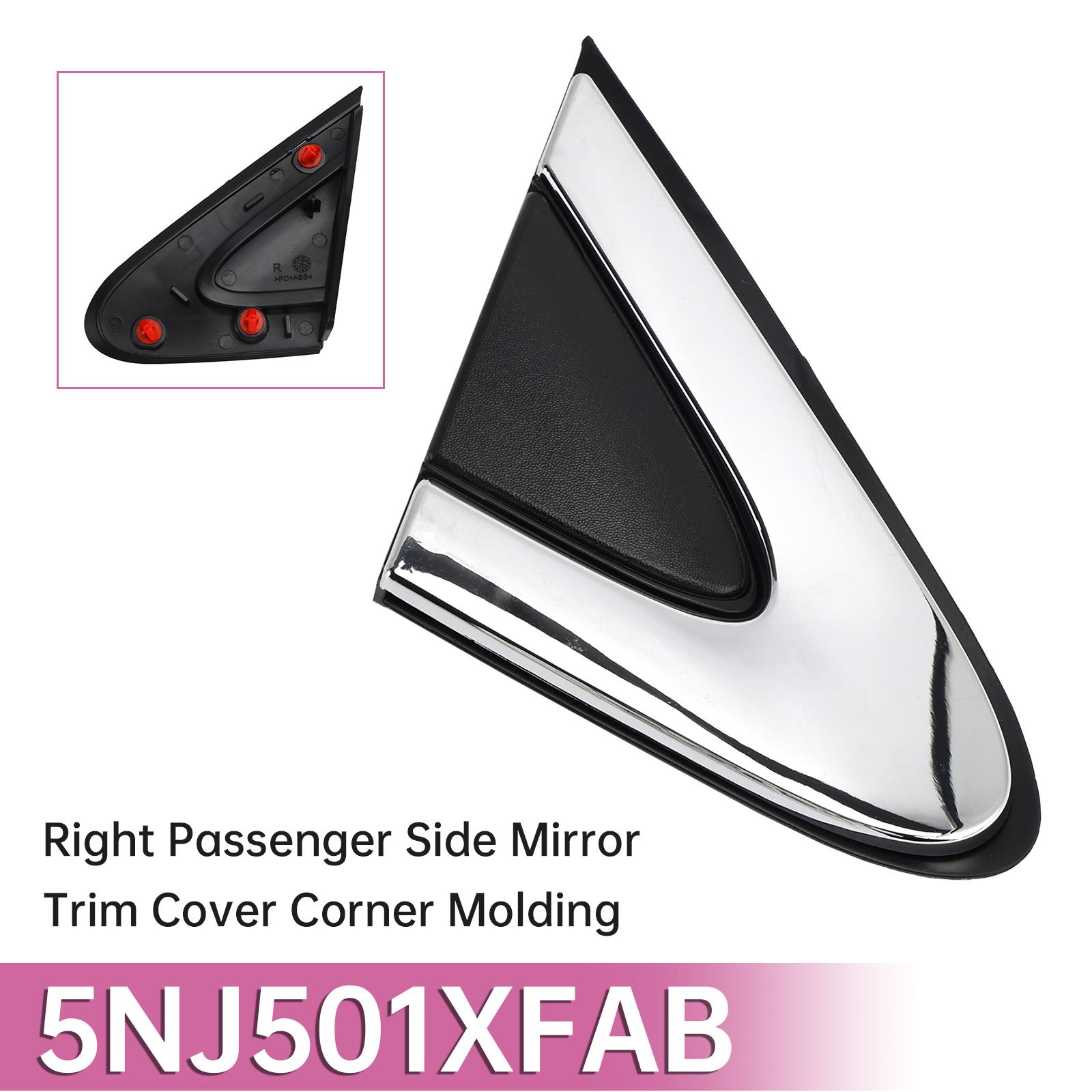 Right Passenger Side Mirror Trim Cover Corner Molding for Chrysler 200 2015-2017