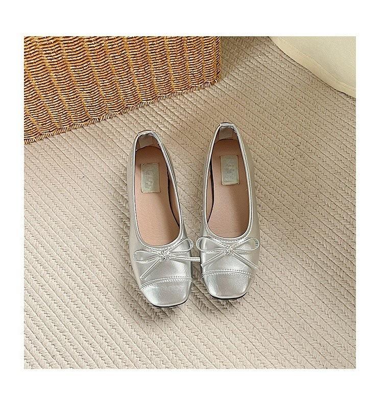 

Нежные туфли-бабочки балетки ретро с мягкой подошвой серебристые одинарные туфли красные туфли для бабушки 35 серебряный