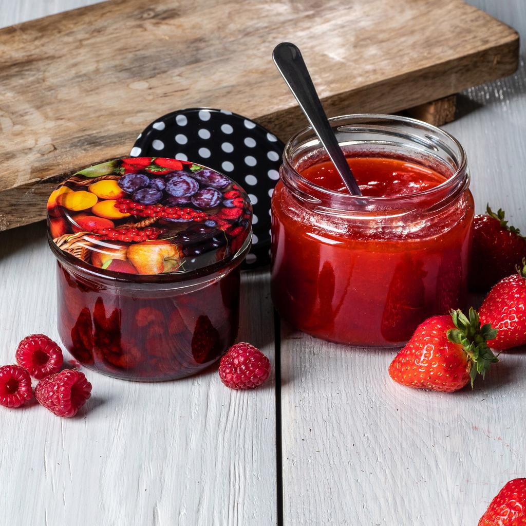 KADAX Sonka 330ml Preserve Jars 10pcs 82mm + Lids