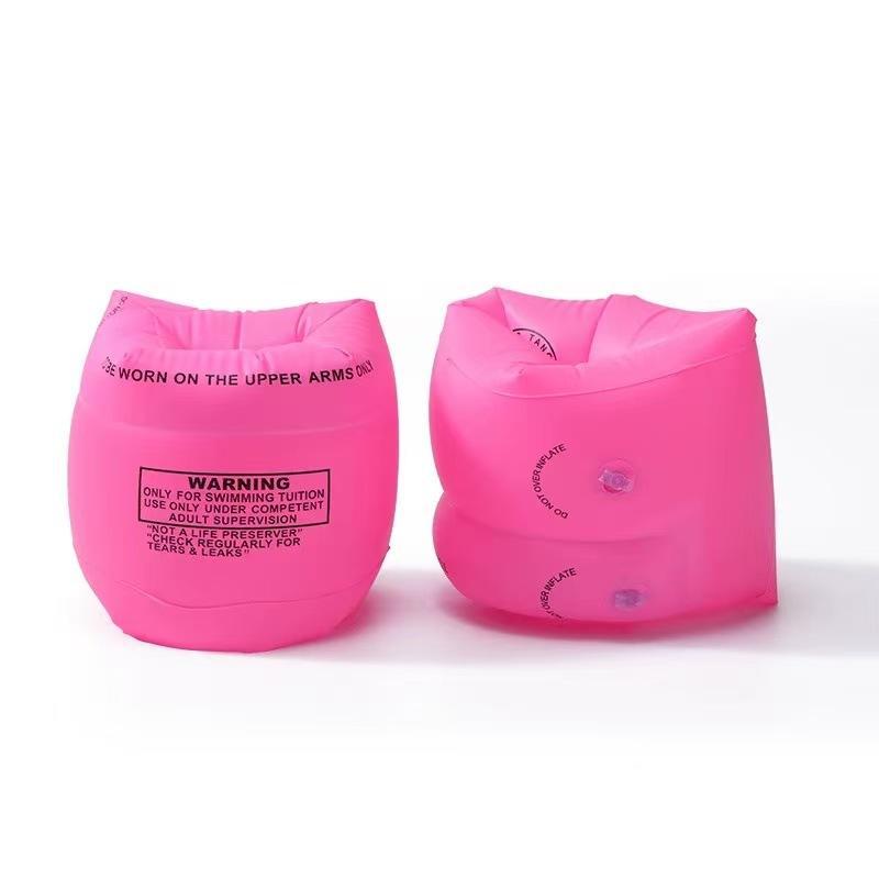 2PCS Portable Swimming Training Arm Bands Eco-Friendly Inflatable Float Armbands for Pool Kids Beginners