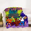 1PC Scooby-Doo Mystery Outdoor Blanket Lightweight Flannel, Soft & Warm, All-Season, Outdoor, Camping, Living Room, Office,  L1106032