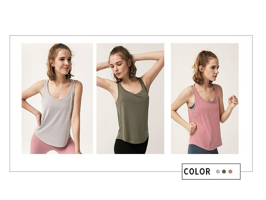 Women's Backless U-Shaped Camisole: Breathable Yoga & Running Vest Cover-up