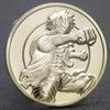 Pirate King Luffy ONE PIECE Gold Plated Commemorative Coin & Badge