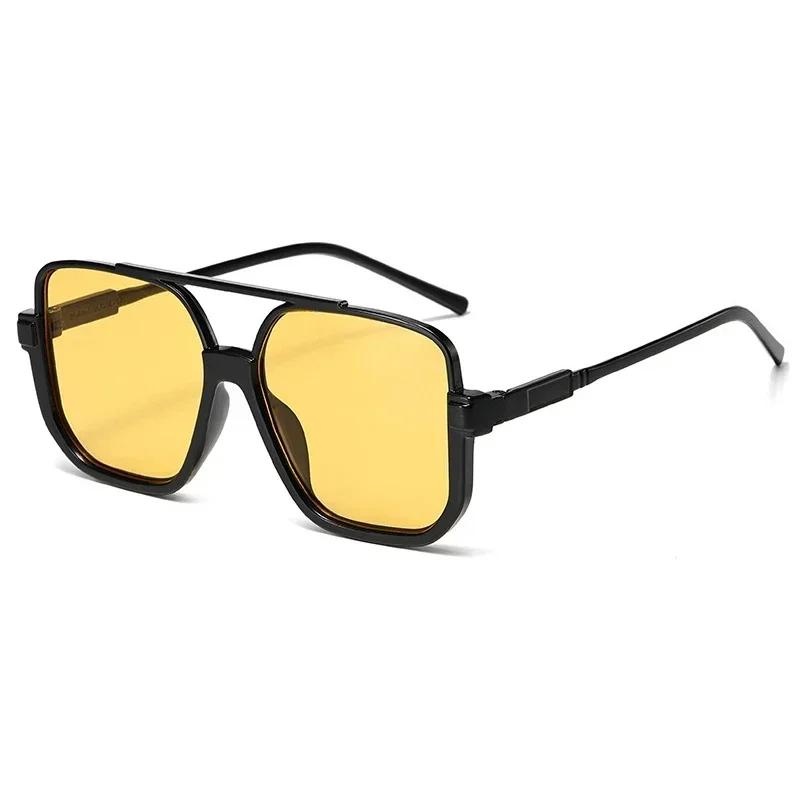 

Lovely Mirror Square Sunglasses Women Men Rectangle Casual Big Frame Designer Brand Eyewear Female Male Oculos De Sol Other