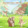 Wooden 3D Puzzle Animal Model Assembly Kit Easy to Includes and Perfect for picture book and DIY Easy to - assemble. cats, dogs, dolphins. decoration,