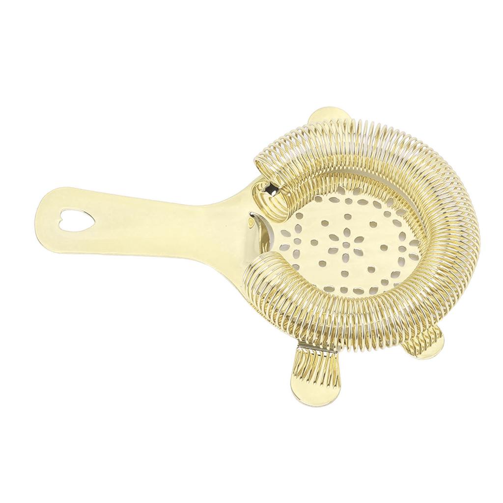 Cocktail Strainer Wintersweet Type Stainless Steel Bar Strainer Bartender Ice Filter Bartender Accessories Gold