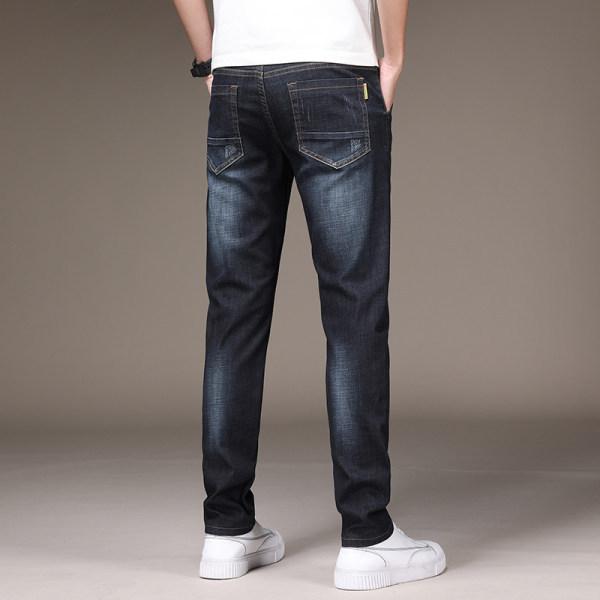 Men's Jeans Men's Spring and Autumn Section of The New Straight Slim Summer Trousers Trend Thin Section Trousers Male
