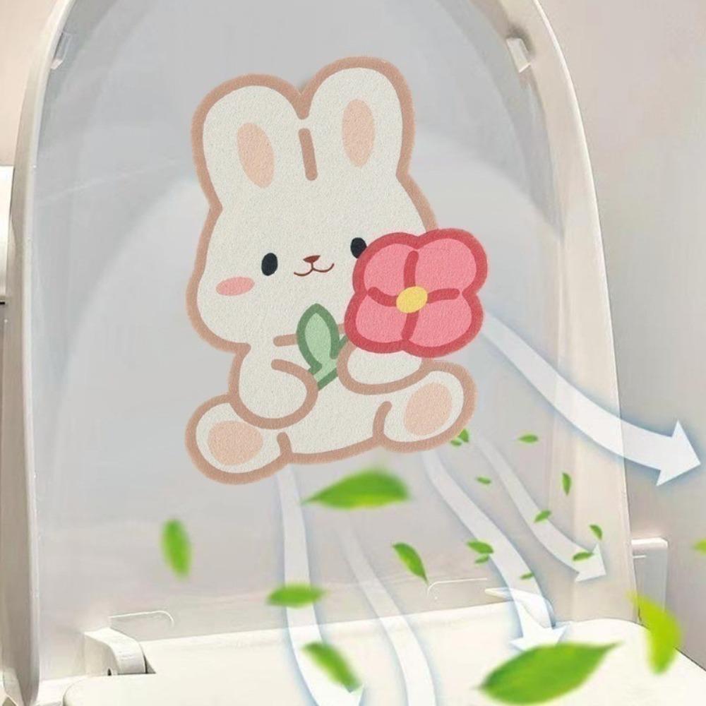 Självhäftande Toalettdeodorantklistermärken Blomma Doftande Luktborttagningsklistermärken