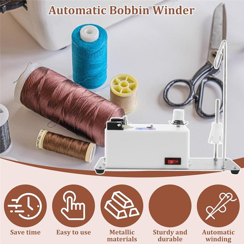 M-Modern-Automatic Bobbin Winder,Electric Yarn Winder, Electric Bobbin Winding,Electric Bobbin Winder For Sewing Machine US Plug