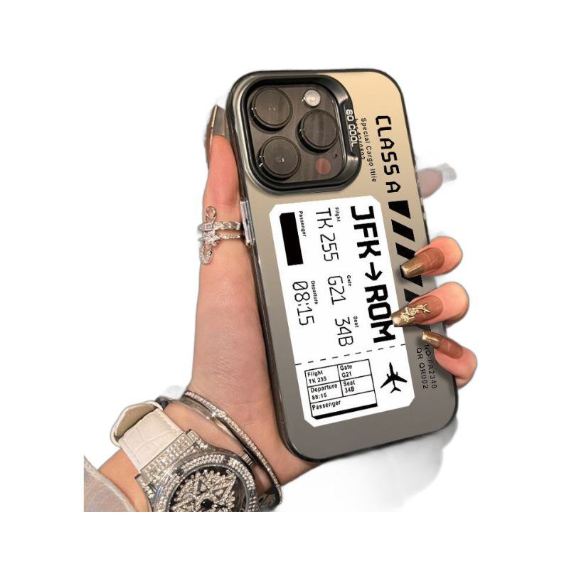 iPhone15Pro Boarding Pass Mobile Phone Case for Apple 14/13/12/11/XsMax/Xr/X