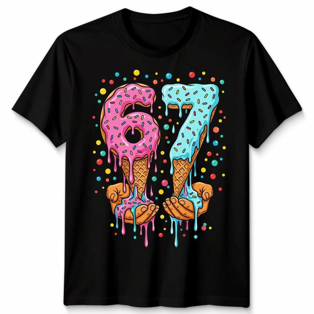 Funny Spotty 67 Unisex T Shirt Six Seven Dotty Spot Tee Graphic Top
