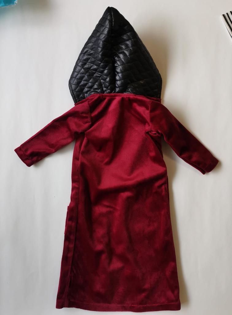GeekDwarf Doll Clothes Long Coat with Leather Hood Casual Figure Outfit JK Uniform [Single Item] 1/3 Autumn/Winter (01 Coat)