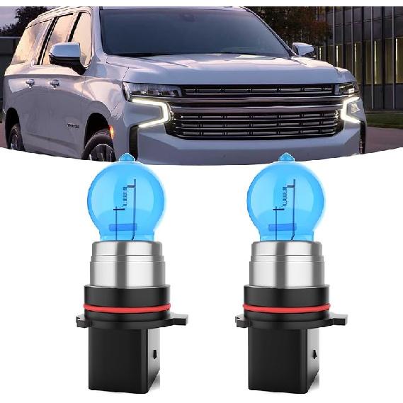 Halogen Headlights Fit For Chevrolet Chevy Suburban 2015-2020 Headlight Bulbs,9005/HB3/H10 High Beam+ H11/H8/H9 Low Beam+ PSX26W Fog Light Combo,Plug