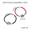 Sun & Moon Stainless Steel Luminous Couple Bracelet, Woven Friendship Rope for Valentine's Day