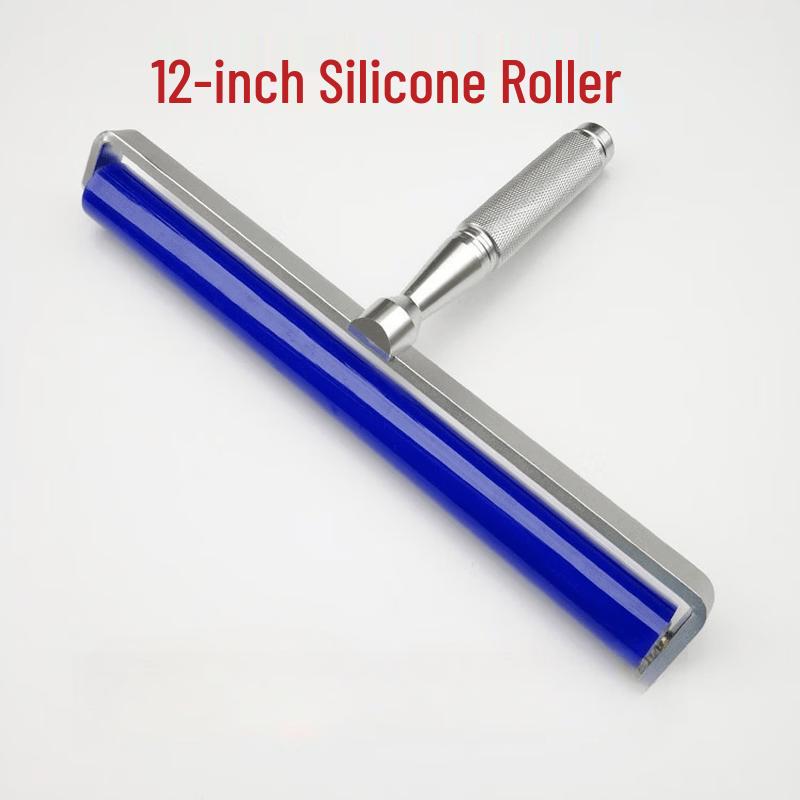 Rongyu 12-inch Silicone Dust Removal Roller with Aluminum Handle