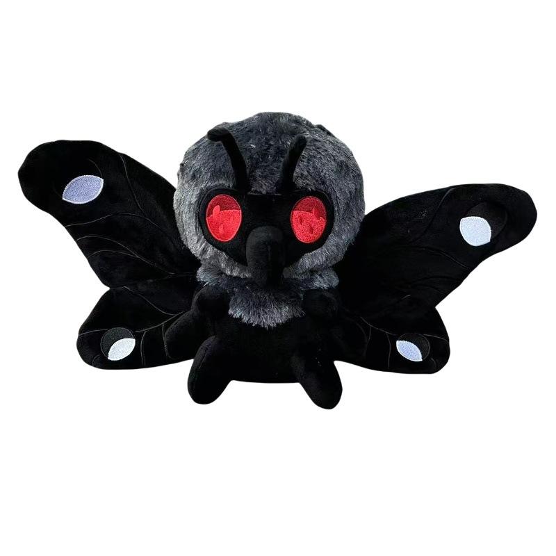 Peluche Mothman 28cm Poupée Peluche Mothman Horreur Dessin Animé Anime Doux Rempli Poupée de Fête Festival Peluches Jouet Cadeau d'Anniversaire 28cm